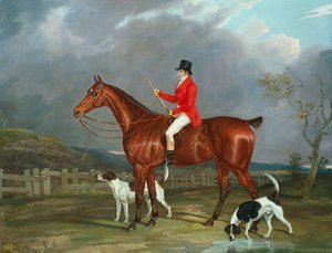 En jæger og jagthunde, 1824