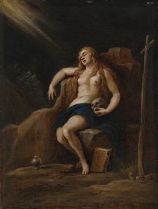 Maria Magdalena i ørkenen, efter Jacopo Palma, Den Yngre af David Teniers the Younger