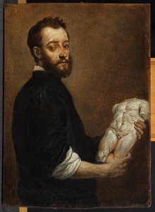 Portræt af en billedhugger efter Giovanni Battista Moroni