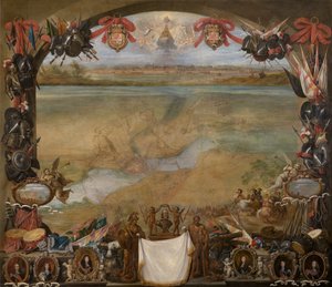 Byen Valenciennes af David the Younger Teniers
