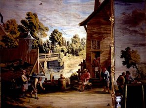 The Game of Bowls af David Teniers the Younger