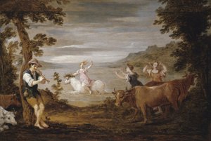 Europas voldtægt, 1654-56 af David Teniers the Younger