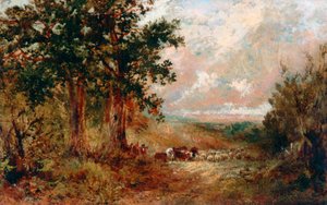 A Warwickshire Lane (olie på lærred)