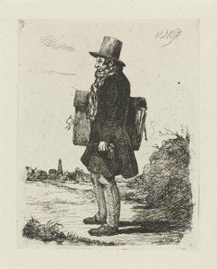 Portræt af Hermanus Jan Hendrik Rijkelijkhuizen af David van der Kellen