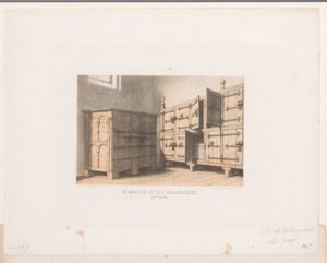 Skabe, 1100-tallet Krymper i en kostbar kappe. (1100-tallet) (titel på objekt) af David van der Kellen