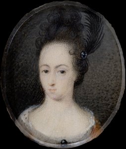 Miniature af Hedvig Sofia, prinsesse af Sverige, ca. 1700 (gouache)