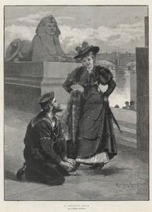 En sømandsknude (gravering)