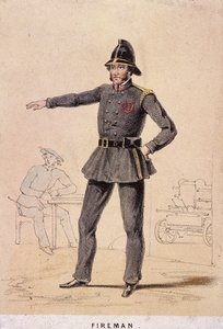 En brandmand, 1855 af Day and Son