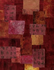 Collage af asiatiske skrifter af Deb Chaney