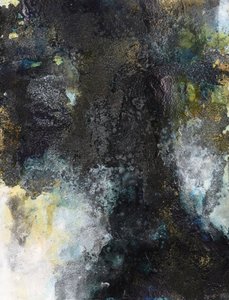 Mørkeguld patina – abstrakt af Deb Chaney