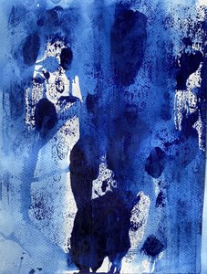 Deep Blue – Abstrakt af Deb Chaney