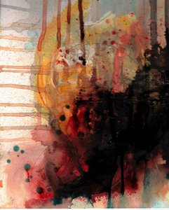 Ildfulde abstrakte dryp af Deb Chaney