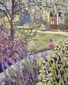 Flower Fairy, 2019 (akryl på lærred) af Deborah Eve Alastra