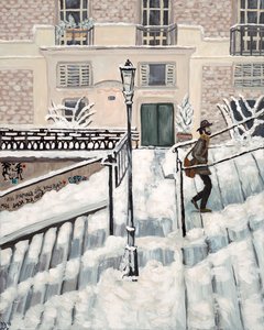 Montmartre Snow, 2018 (akryl på lærred)