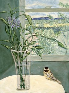 View from Inside, 2019 (akryl på lærred) af Deborah Eve Alastra