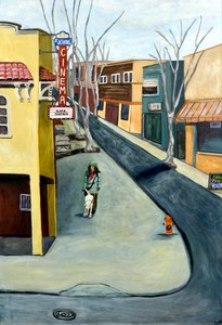 Winter St. Johns, 2016 (akryl på lærred) af Deborah Eve Alastra
