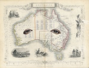 Colonial - Australien, 2017 (papirskåret collage)