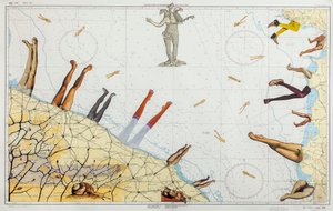 Sea Legs, 2016 (collage på søkort)