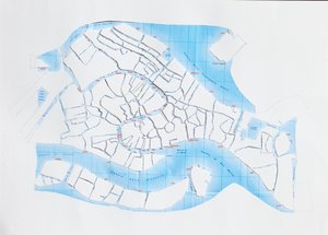 Venice Liquid Streets, 2008 (papirskåret collage)