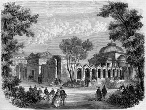 Forsoningskapel på pladsen Louis XVI i Paris, gravering efter tegning af Delannoy, i "" L