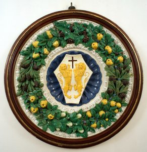Våbenskjold fra Lotteringhi della Stufas familie af Della Robbia (workshop of)