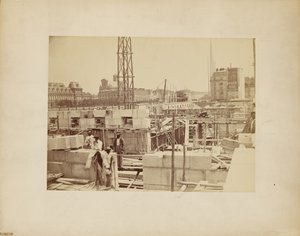 [Byggeplads i Paris] af Delmaet and Durandelle
