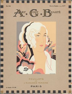Modemagasinet som fristerinde Kunst - smag - skønhed, foldere af feminin elegance, maj 1931, nr. 129, 11. årgang (titel på objekt) af Delovincourt