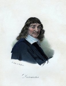 Rene Descartes, fransk filosof, matematiker og videnskabsmand, c1800-tallet.