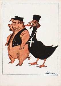 Kulak og præst, 1922.