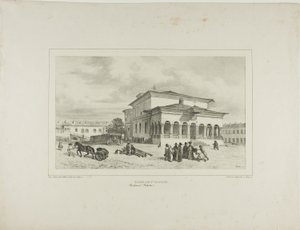 Georgs Kirke, Bukarest, Valakiet, 13. juli 1837 af Denis Auguste Marie Raffet
