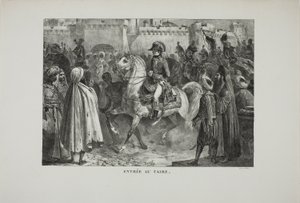 På vej ind i Cairo af Denis Auguste Marie Raffet
