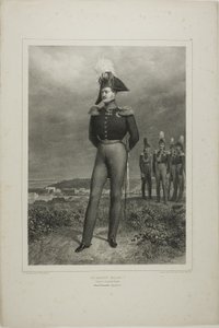 Hans Majestæt Nicolas I, kejser af hele Rusland, lejr Vosnessensk, 6. oktober 1837 af Denis Auguste Marie Raffet