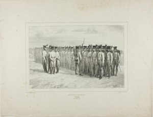 Ungarsk infanteri, Presbourg, 2. juli 1837 af Denis Auguste Marie Raffet