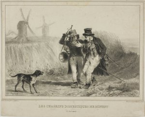 De hjemlige sorger er min pine! af Denis Auguste Marie Raffet