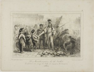 Munitionsfolkene den 28. juli af Denis Auguste Marie Raffet