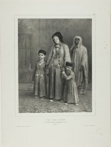 Ung karaïme-kvinde, Tchioufout-Galech nær Baghtcheh-Saraï, Krim af Denis Auguste Marie Raffet