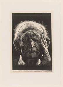 To kvindehoveder med groteske hatte og kraver Hovedbeklædningsdesign (serietitel) Ouvrage rare et nouveau, contenant plusieurs desseins de merveilleuse rekreation sous diverses caprices et gentillesses representees en l