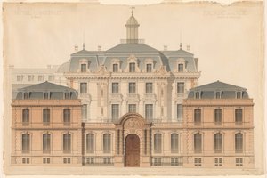 Præsentation Tegning af Hôtel de Camondo af Denis Louis Destors