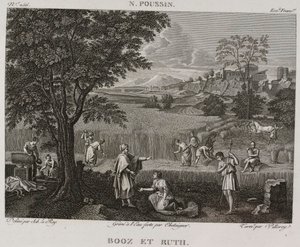 Denis-Sébastien Leroy, Antoine-Claude-François Villerey og Chataigner - Booz og Ruth, efter Nicolas Poussin - 1802-1815