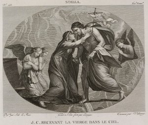 Denis-Sébastien Leroy, Antoine-Claude-François Villerey et Lerouge - Jesus Kristus modtager jomfruen i himlen, efter Jacques Stella - 1802-1815