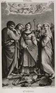 Denis-Sébastien Leroy, Chataigner og Bovinet - Sankt Cecilia, efter Raphael - 1802-1815 af Denis Sebastien Leroy