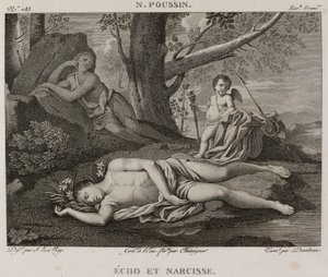 Denis-Sébastien Leroy, Chataigner og Dambrun - Echo og Narcissus, efter Nicolas Poussin - 1802-1815