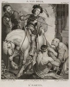 Denis-Sébastien Leroy, Le Rouge et Dambrun - Saint Martin, efter Antoine van Dyck - 1802-1815 af Denis Sebastien Leroy