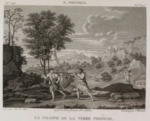 Denis-Sébastien Leroy, Saulx og Bovinet - Druen fra det forjættede land, efter Nicolas Poussin - 1802-1815 af Denis Sebastien Leroy