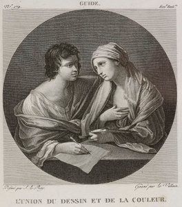 Denis-Sébastien Leroy og Le Villain - Foreningen af tegning og farve, efter Guido Reni - 1802-1815 af Denis Sebastien Leroy
