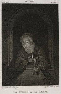 Denis-Sébastien Leroy et Mécou - Kvinde med en lampe, efter Gerrit Dou - 1802-1815