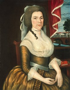 Fru Elizabeth Noyes Denison, ca. 1790 af Denison Limner