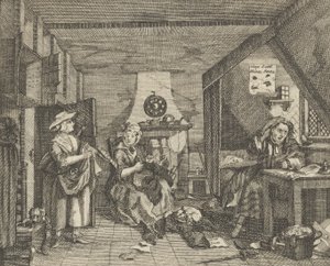 Den nødstedte digter, ca. 1800.