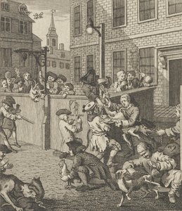 Den første fase af grusomhed, ca. 1800.