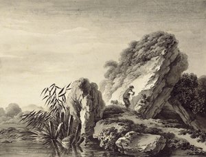 Hyrdescene i et sydligt landskab af Deodatus de Roger